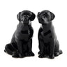 Sort labrador salt & pebersæt fra Quail - unik boligindretning