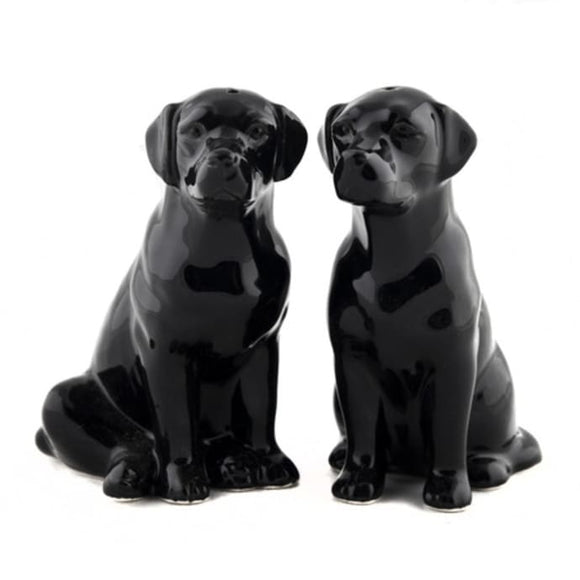 Sort labrador salt & pebersæt fra Quail - unik boligindretning