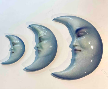 Blue Moon Ceramic Wall Hanging - Available in Multiple Sizes! - Decorative Figurine for the Home