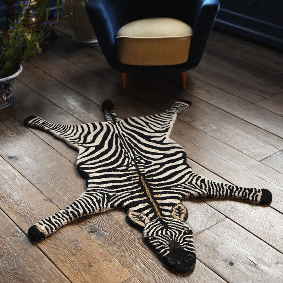 Long Zebra Rug Zebra rug large | Doing Goods Stripey zebra rug